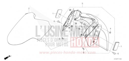 FRONT FENDER NSS350AN de 2022